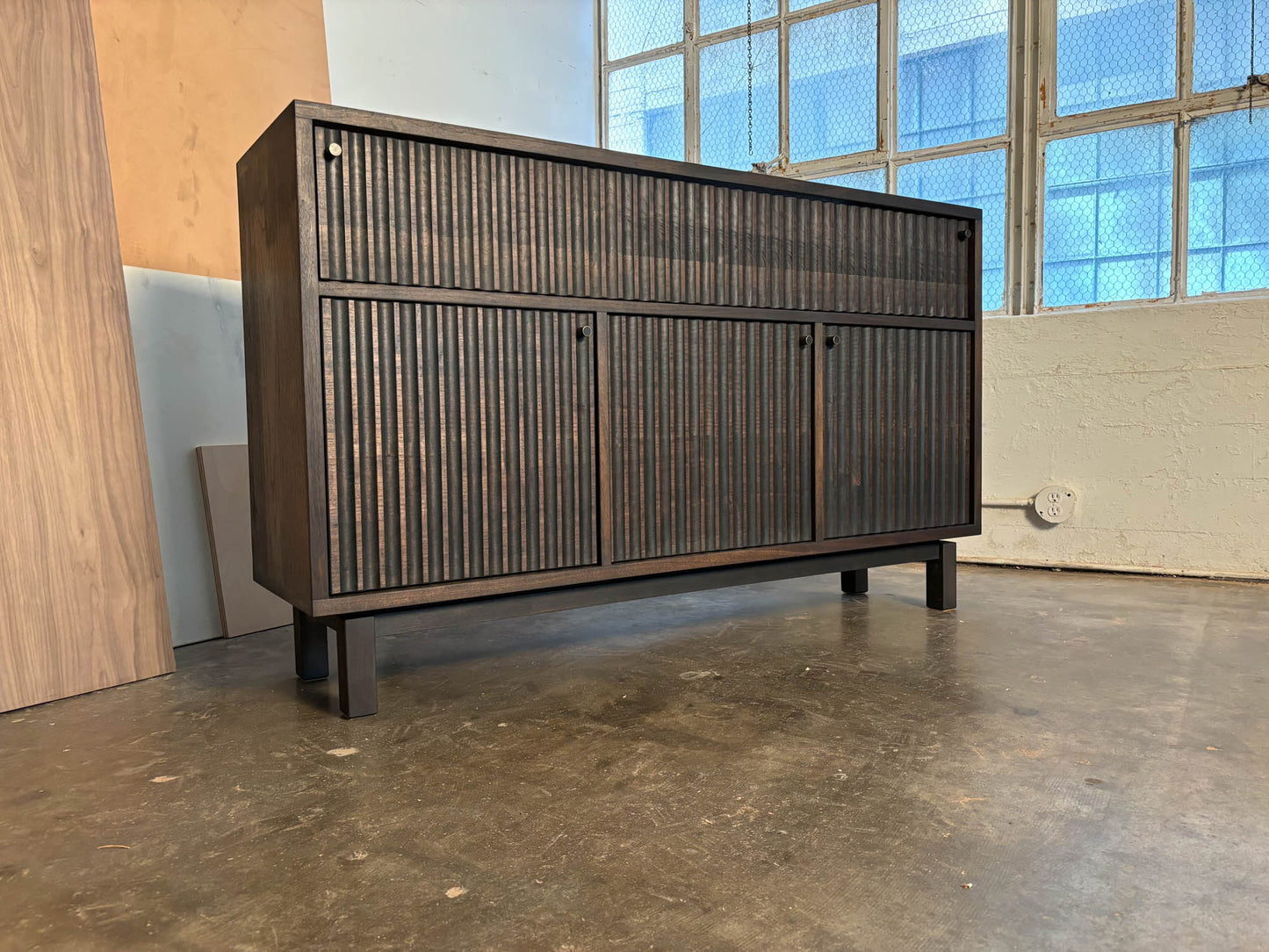 Marisa Fluted Credenza
