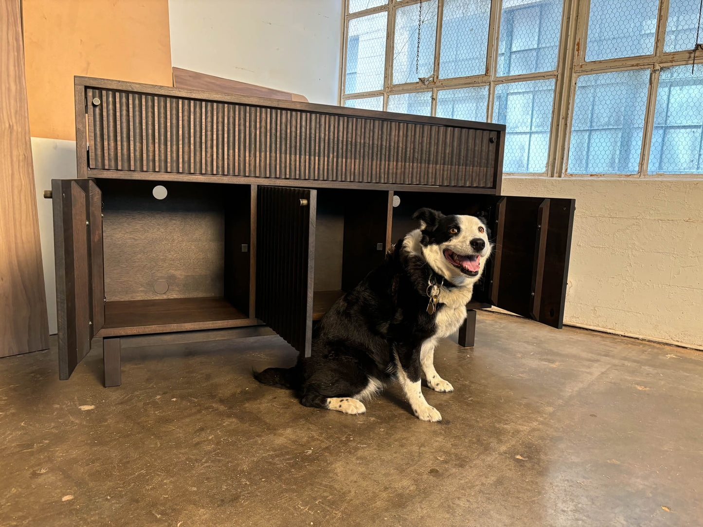 Marisa Fluted Credenza