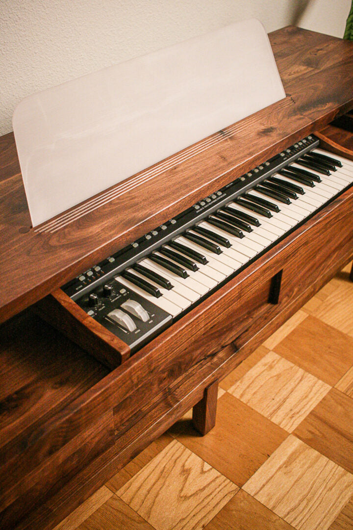 Mars Built Media Producer Credenza in Walnut