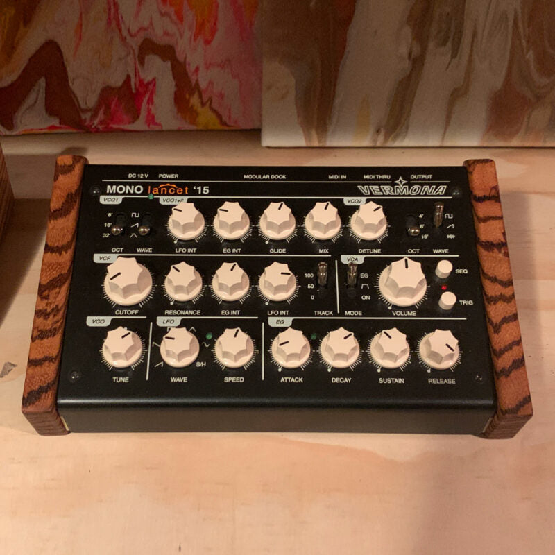 Custom Wood Panels for the Vermona Mono Lancet '15